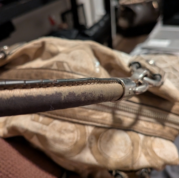 Coach Kristin Op art Sequin Stachel Shoulder Bag - Picture 12 of 16